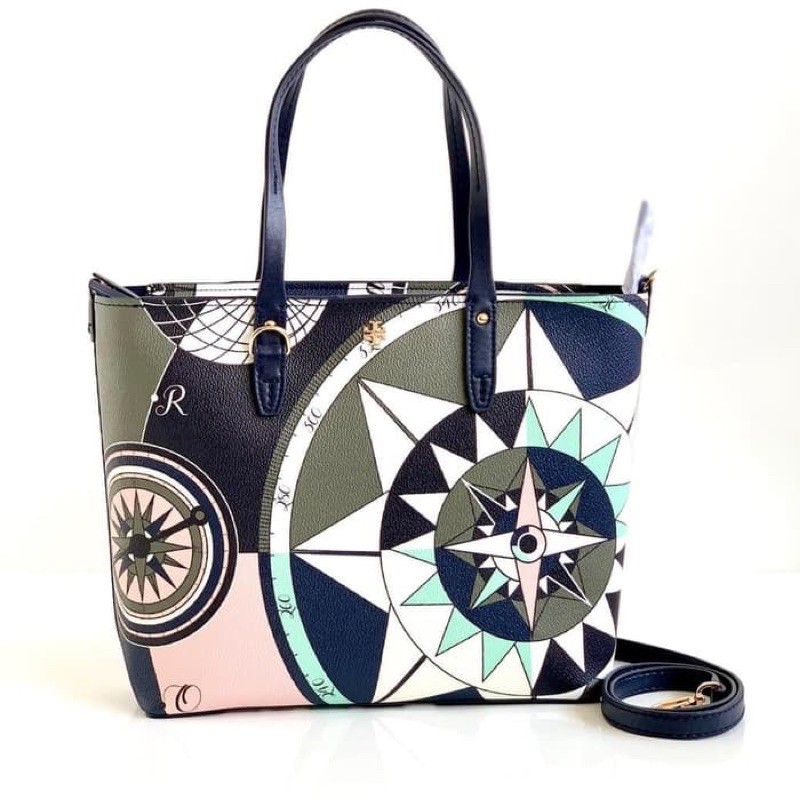 TB Kerrington Small Zip Tote Constellation