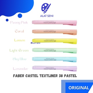 Faber-Castell Textliner 38 Pastel Colour Highlighter - Satuan (Faber Castell)
