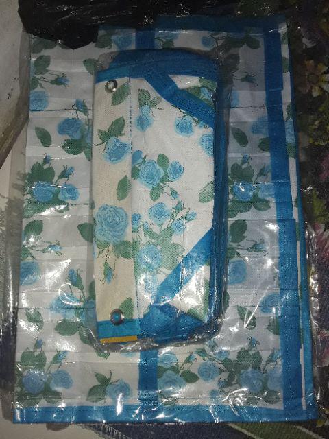 Promo Murah Set 5in1 Rak Gantung Motif Bunga Non Resleting Kualitas