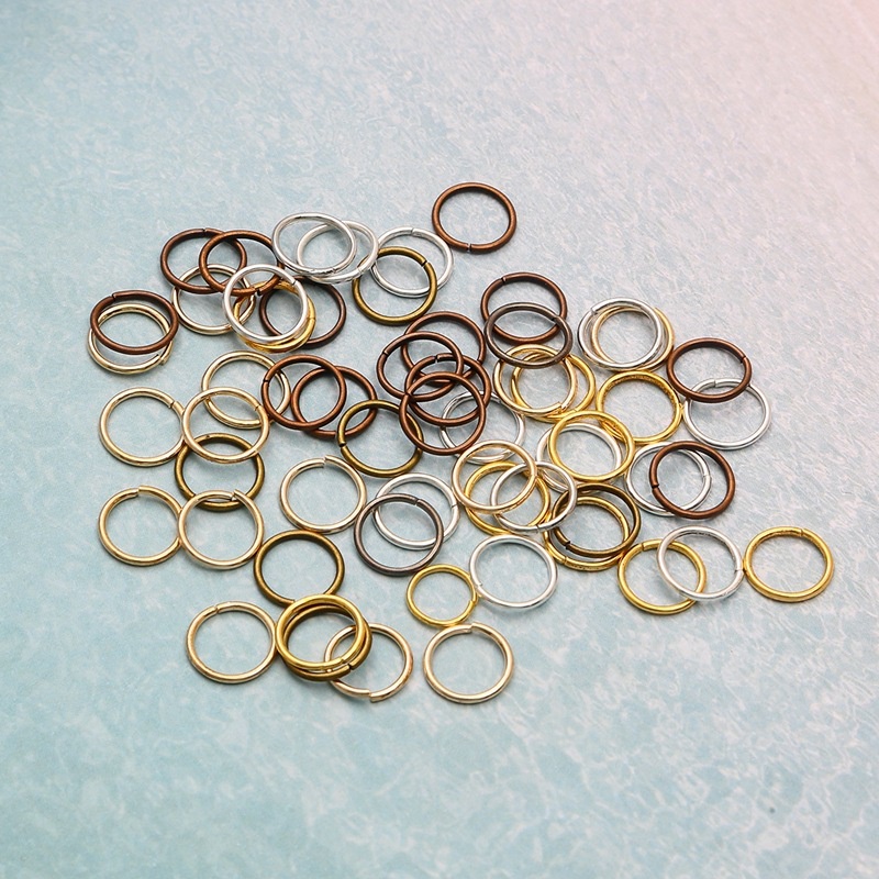 500 pcs 3/4/5/6mm logam cincin tunggal cincin lompat terbuka dan konektor cincin split untuk perhiasan DIY