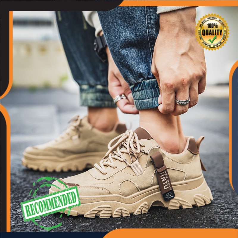 2021  Retro Pria Tren LowTop Siswa Serbaguna  Korea Sepatu Sepatu Kerja Sepatu Ayah Sepatu