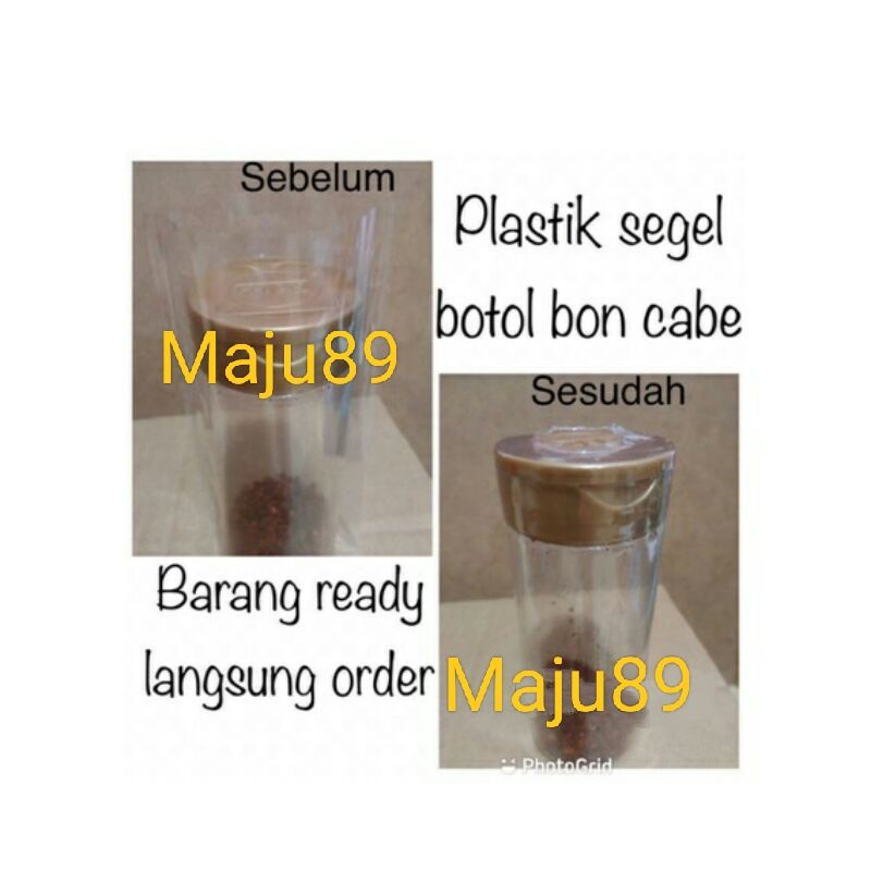 PLASTIK SEGEL Botol Bon Cabe（Segel tutup botol & segel full botol）plastik shrink segel