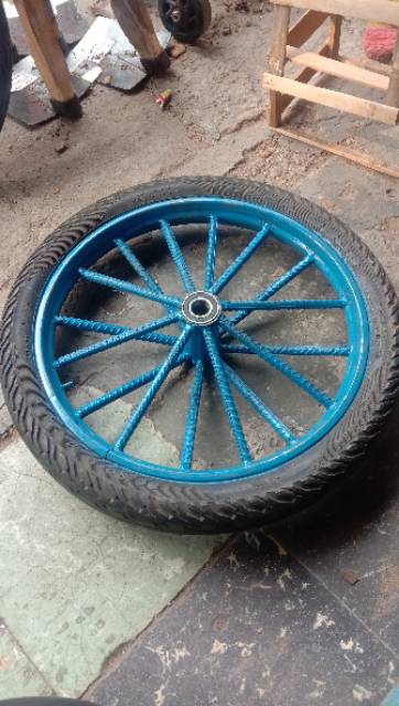 roda gerobak ruji besi 8 per 1pcs