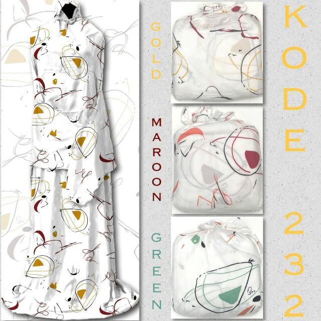 Mukena Hadramaut terusan