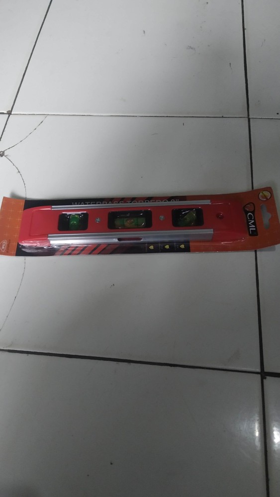 Waterpass Mini Torpedo 9 Inch - Alat Ukur Tukang 22.5cm Magnet - Water Pass