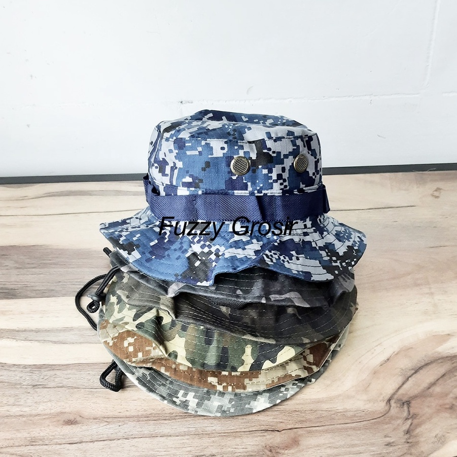 Topi Bucket Hat Rimba Anak Loreng