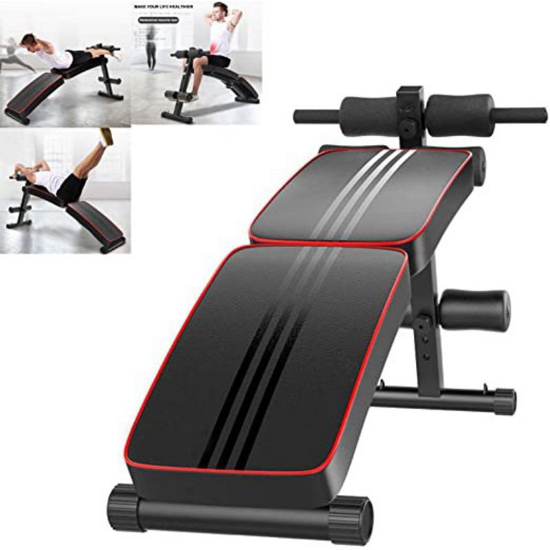 TMT Kursi Alat Fitness Gym Bench Press Abdominal Muscle Exercise Foldable