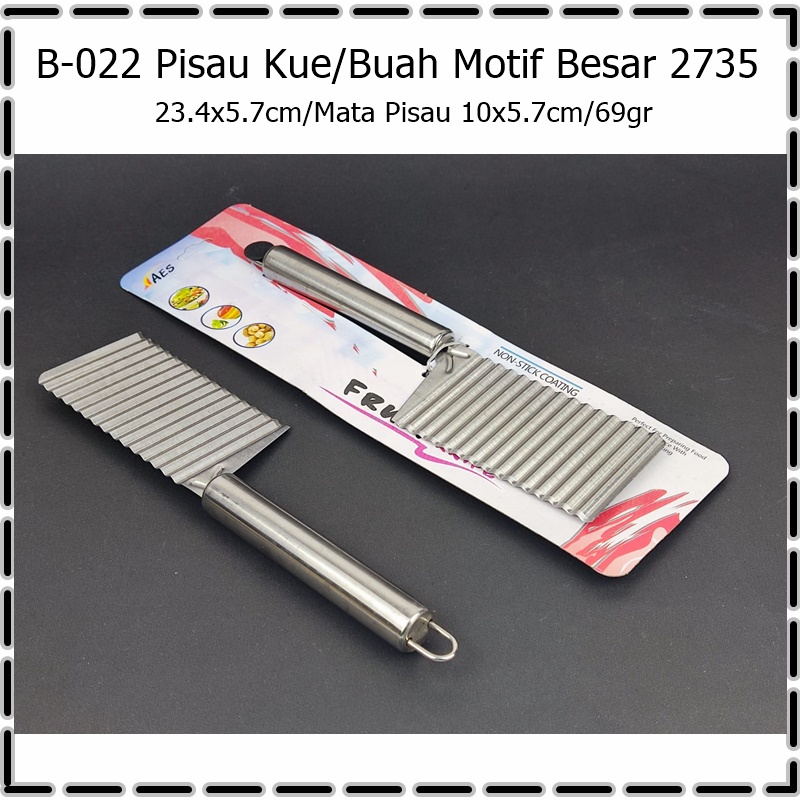 B-022 Pisau Buah/PIsau Kue/Pisau Ukir Motif Besar 2735