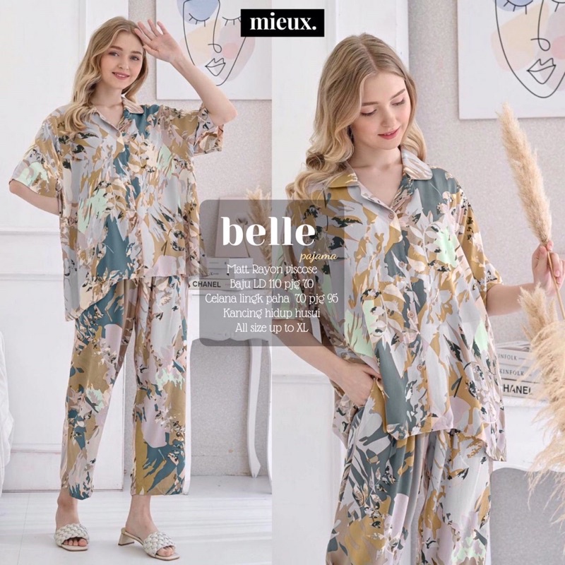 FREYA PAJAMA MIEUX // PAULA SET orinaura pajama motif original viena belle mieux-5