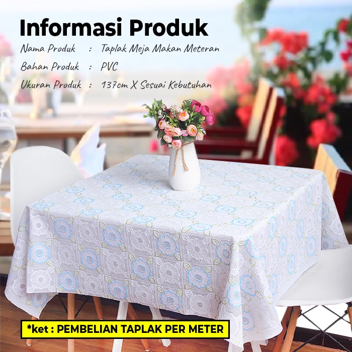 Taplak Meja Makan Meteran Motif Terbaru - D37