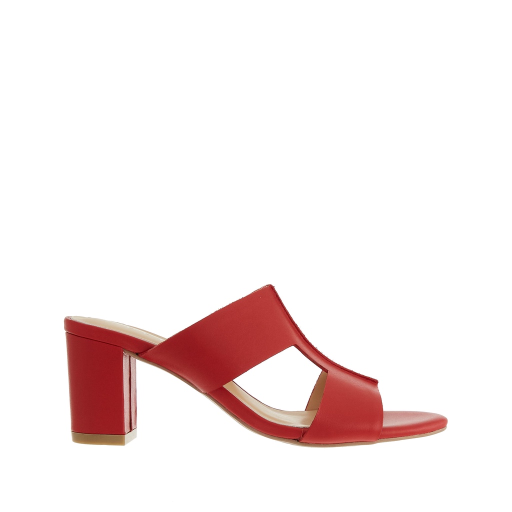 Elle - Ladies Heel Sandal Red 30165