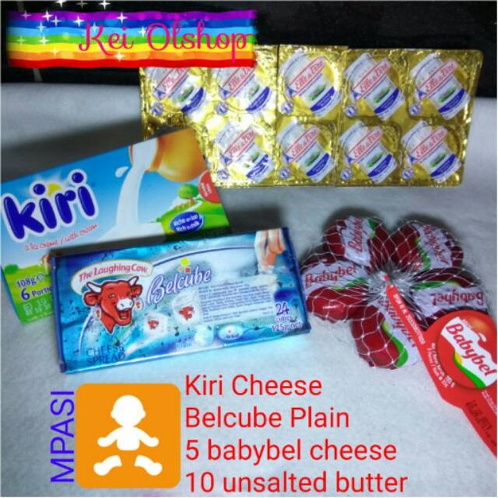 Spesial Promo- Paket Mpasi, Ub Elle Vire Cup + Babybel + Belcube + Kiri