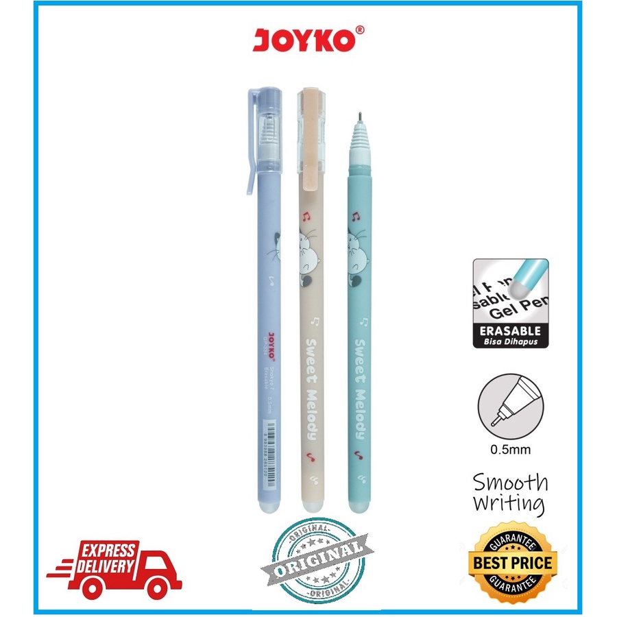 

ERASABLE GEL PEN PULPEN BISA DIHAPUS JOYKO GP-334 SHOKYO 7 GEL 0.5 mm