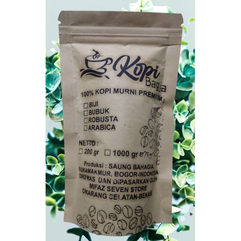 

Kopi Bagja 100% kopi murni premium 75gram (KOPI GILING)