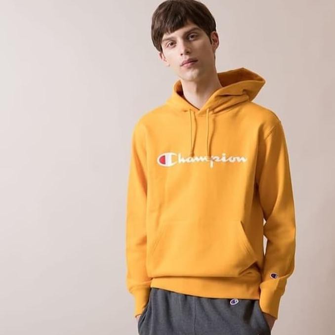 mustard yellow hoodie champion