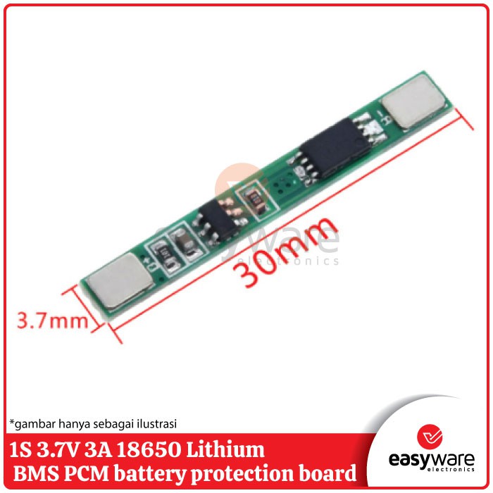 BMS 1S 3.7V 3A 18650 Li-ion BMS PCM Battery Protection board