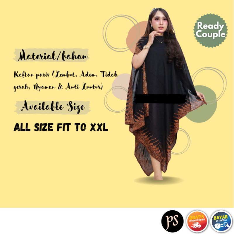 Kaftan Batik Wanita Premium Modern  Baju Kondangan WAnita jumbo MODANG 16