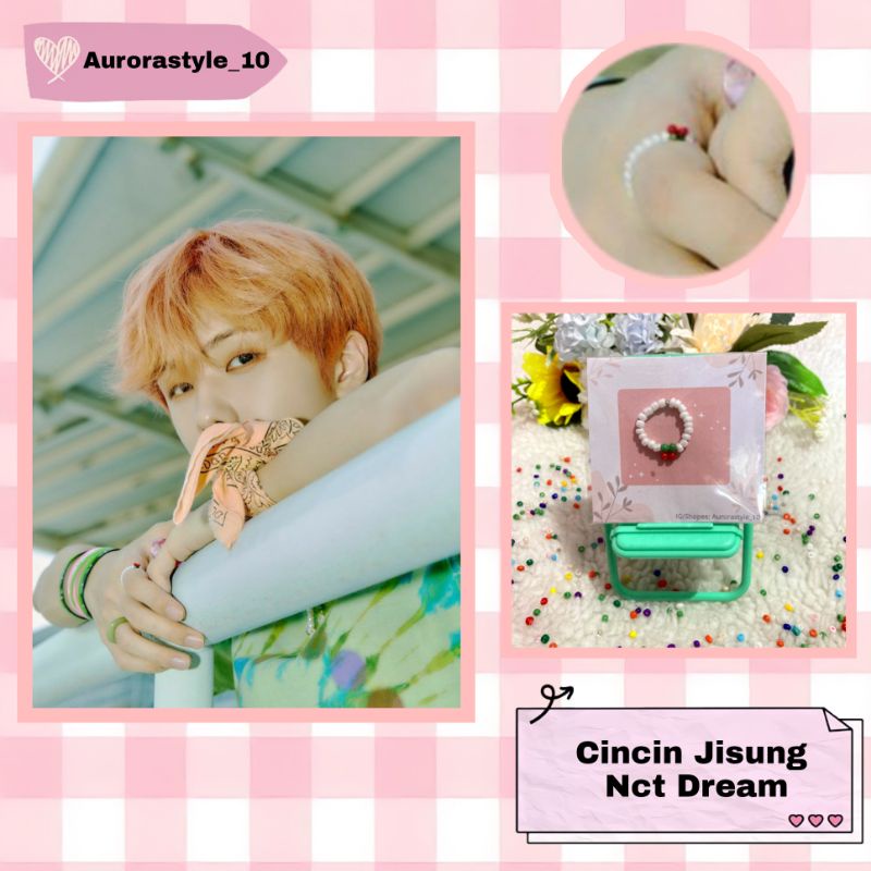 NCT Jisung Bead Accessories / Aksesoris Manik Jisung NCT / Kalung / Gelang / Cincin / Korean Style