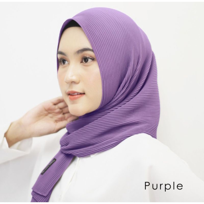 BEST SELLER - Jilbab Pashmina Plisket Ceruty Premium-Lavender