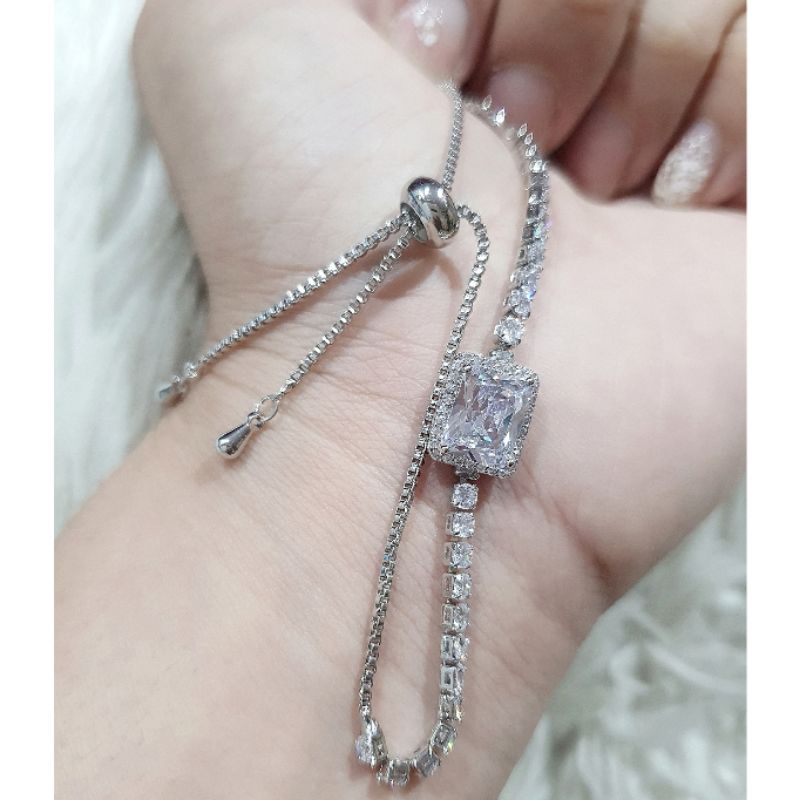 Gelang Premium Lapis emas Mirip emas asli Mata kilau Anti Karat anti alergi Model Serut Premium Quality Anti karat anti alergi G992345