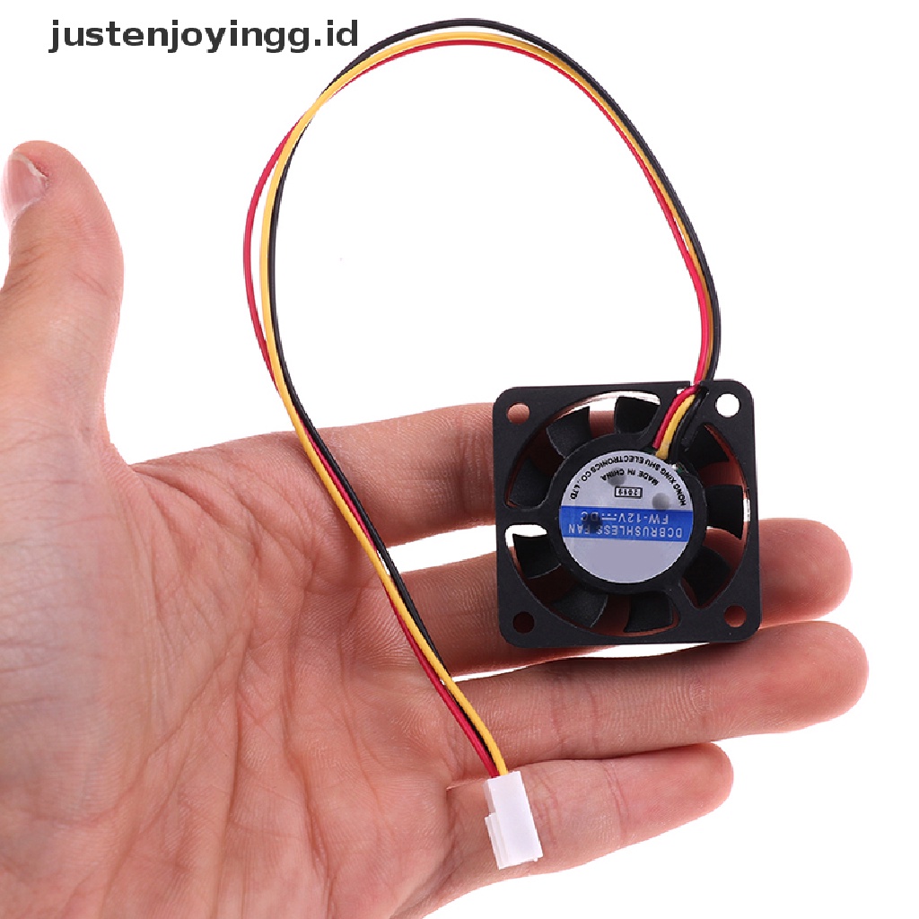 【justenjoyingg.id】 1Pc 4010 40MM 40*40*10 Cooling Fan 12V 0.8W 0.06A 3Pin Cooler Heatsink Mini Fan .