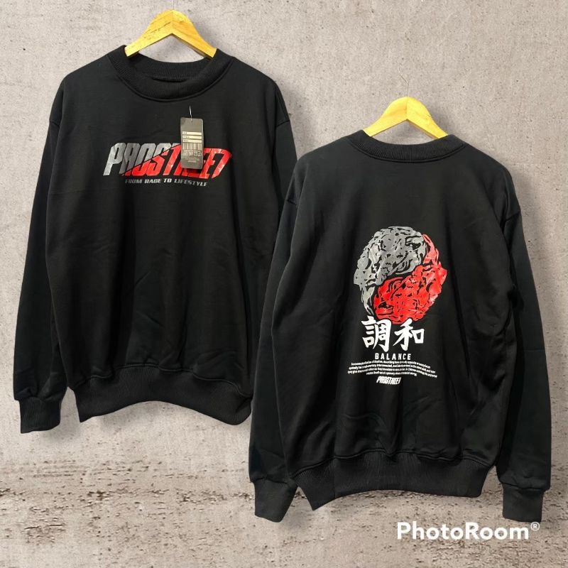 CREWNECK PRO STRET BLACK/ CREWNECK MURAH PRO STREET/ CREWNECK BLACK TERMURAH FULL SABLON