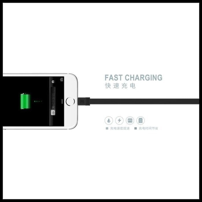 Remax Tengy 2 in 1 Lightning USB Cable Panjang 1m Pendek 16cm RC-062i
