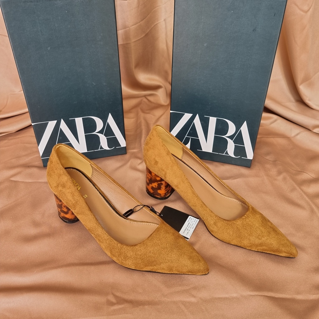 SEPATU ZR WANITA HAK HEELS ZARA LEOPARD