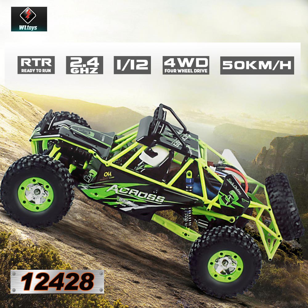 RC MOBIL WLTOYS 12428 CRAWLER BUGGY HIGH SPEED OFFROAD 1:12 2.4G 4WD