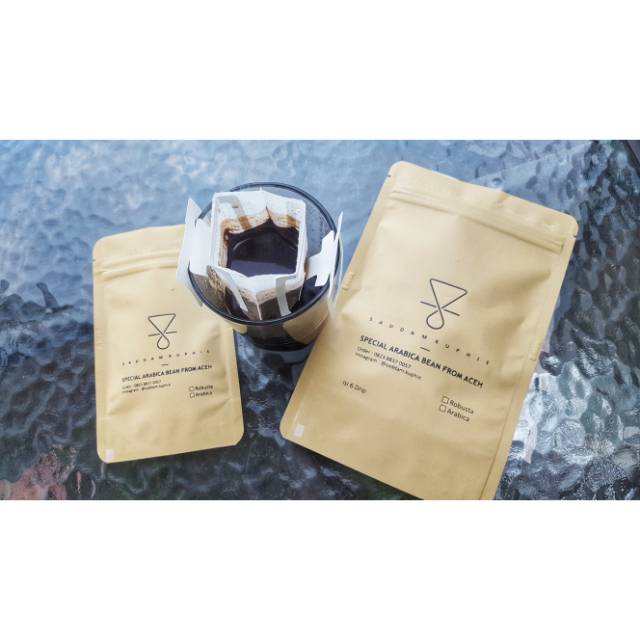 

Drip bag coffee filter /Arabica Aceh & Robusta