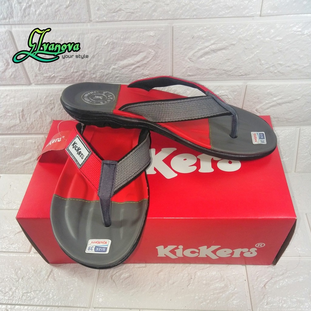 Sandal pria kickers kombinasi, sandal pria terbaru grosir