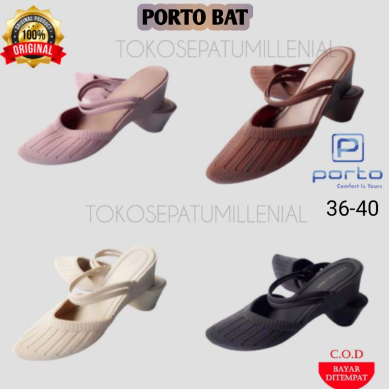 sandal karet wanita wedges PORTO LADY BAT