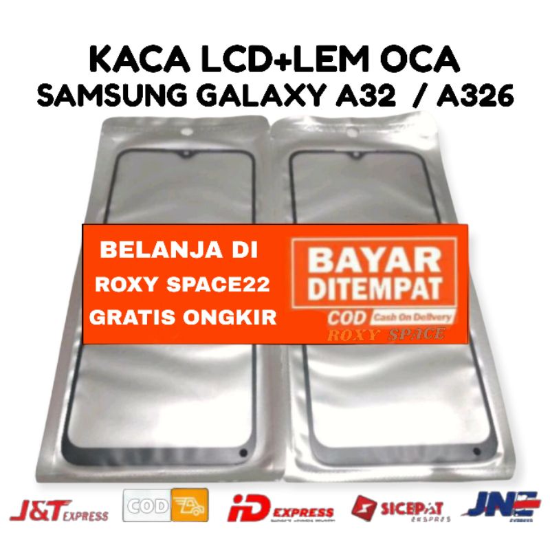 Kaca Lcd + Lem Oca Kering Samsung Galaxy A32 5G | A326 | A326B Kaca Depan Kaca Touchscreen Touch Scr