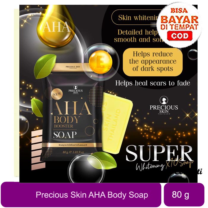 [WHITENING BOOSTER 10X] [80GR] [BPOM] MY PRECIOUS SKIN MIMI WHITE AHA BODY BOOSTER SOAP 80 GR | SABUN AHA PEMUTIH_Cerianti