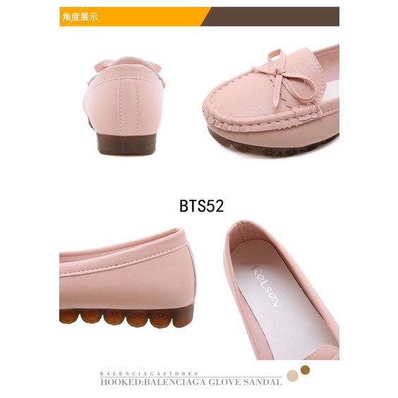 (GRATIS ALAS KAKI) Kelsey Sepatu Slip On / Sepatu Flat Shoes Wanita BTS52