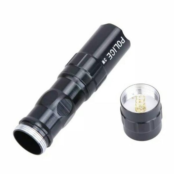 Senter Police Mini Lampu Flashlight 3w Lamp