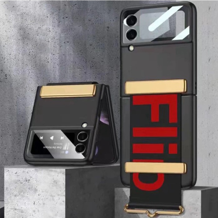 CASE SAMSUNG GALAXY Z FLIP4 5G FLIP 4 STRAP PHONE BACK COVER CASING