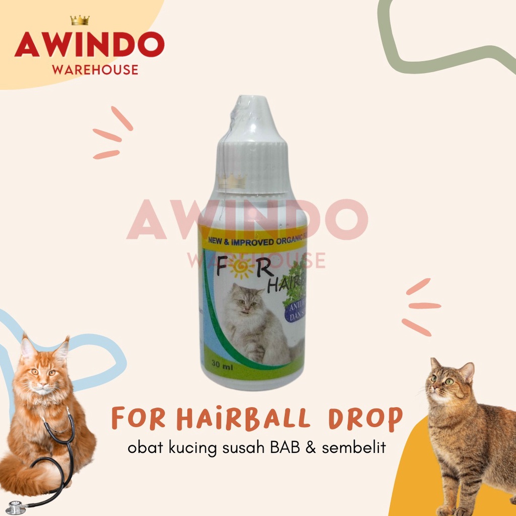 FOR HAIRBALL - Obat Kucing Mengatasi Susah BAB Sembelit Muntah Bulu