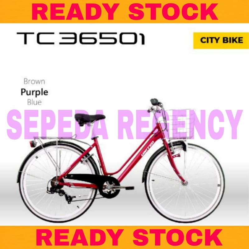 Sepeda Keranjang Dewasa UNITED TC 3650i Alloy RD Shimano 7 Speed 26 Inch