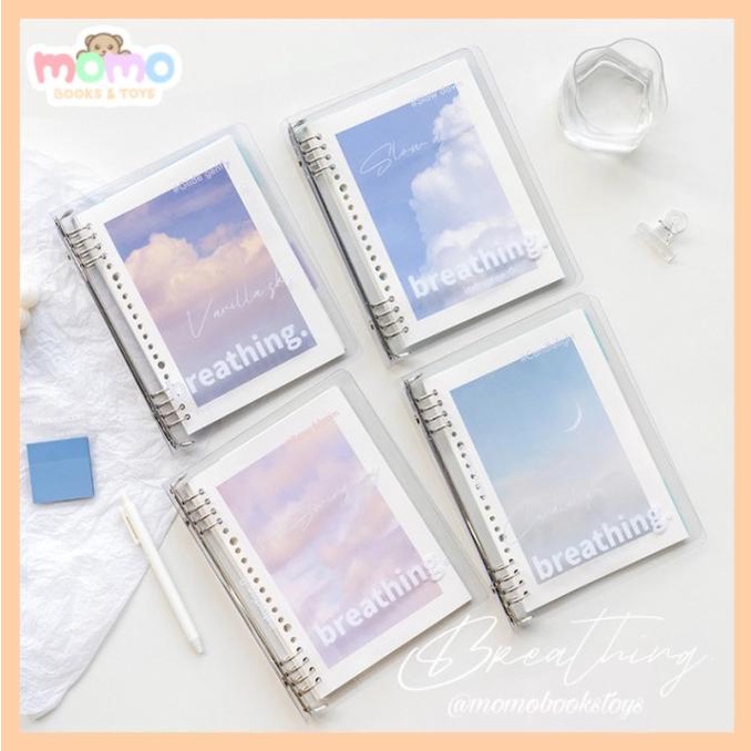 

Office & Stationery | Document Organizer | [Momo] Buku Binder A5 B5 Notebook Aesthetic Transparant Pastel Impor | Best Seller