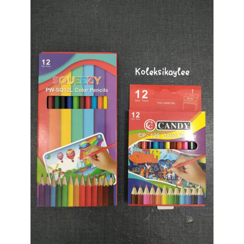 

pensil warna 12 colour / pensil warna 12 colour murah