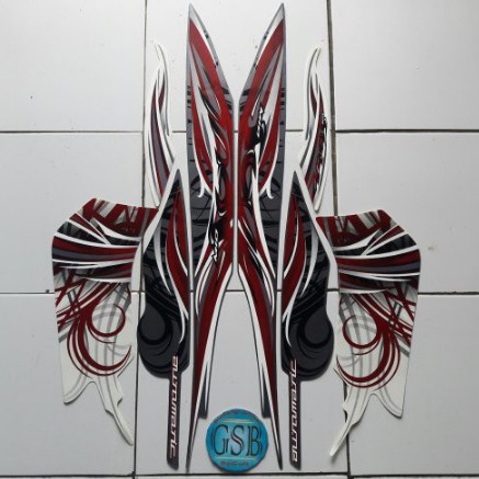 striping yamaha mio soul 2009 putih