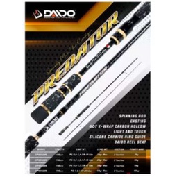 Joran DAIDO PREDATOR Spining/BC Bait Casting 198CM (FREE PACKING PIPA CARTOON)