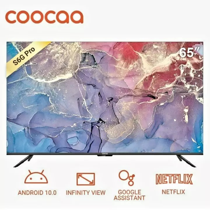 LED TV 65 Inch Coocaa 65S6G Pro Smart Android 10.0 4K UHD TV