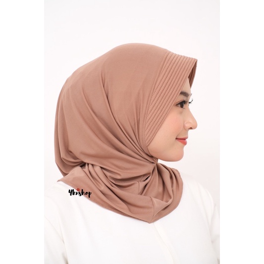 Jilbab Sport / Hijab Olahraga bahan Lycra / Bergo Sport