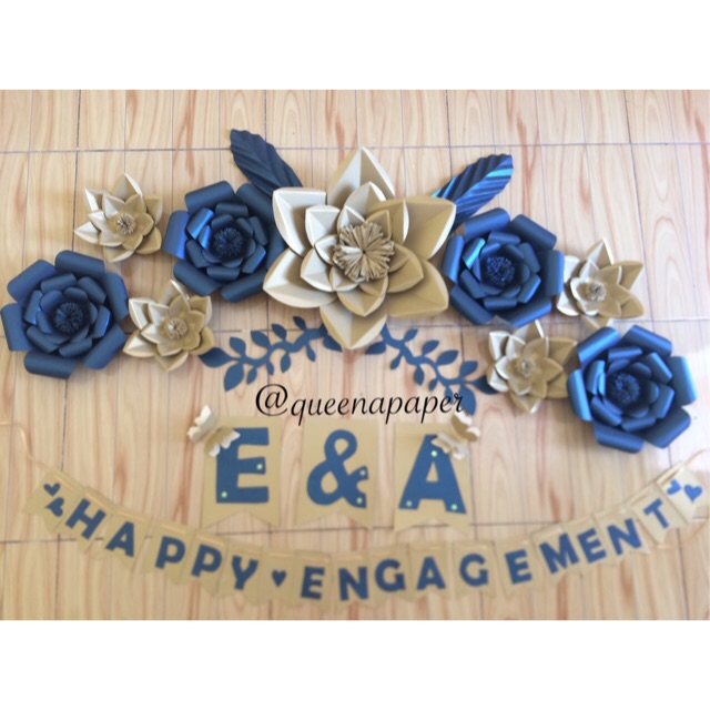 Paper flower paket D plus bunting flag Shopee Indonesia Paper flower paket D plus bunting flag Shopee Indonesia