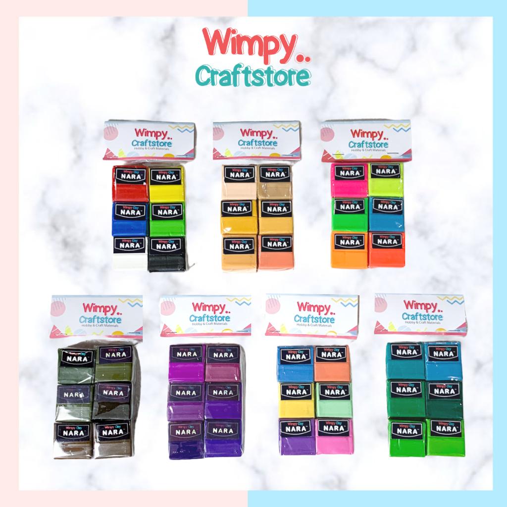 Paket NARA Clay Bahan Polymer Clay Fimo Premo Sculpey Bahan Clay