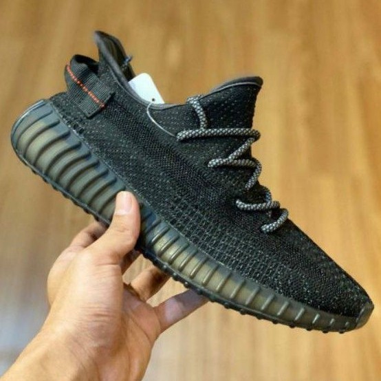 triple black yeezy reflective