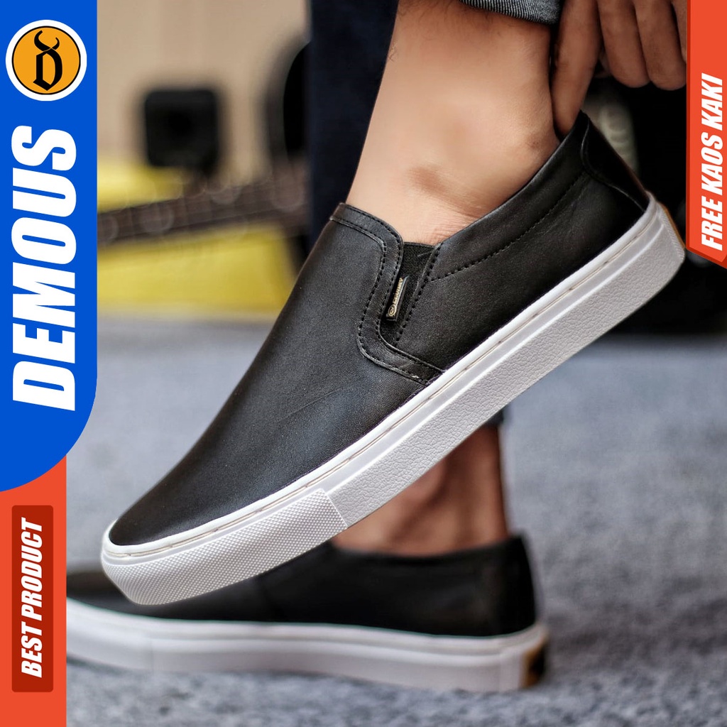 DEMOUS MORI Sepatu Kasual Sneakers Kulit Asli Casual Original