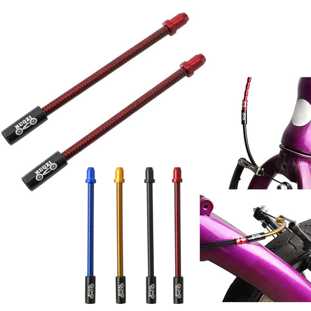 FLEXIBLE 2pcs Aksesoris Kabel Rem Sepeda Gunung Mtb Model Lipat Fleksibel Warna Hitam/Merah/Biru